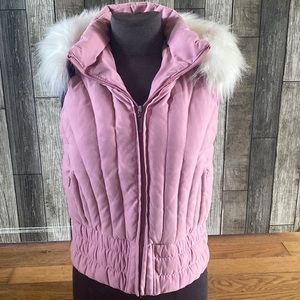 Beautiful Pink vest with fur